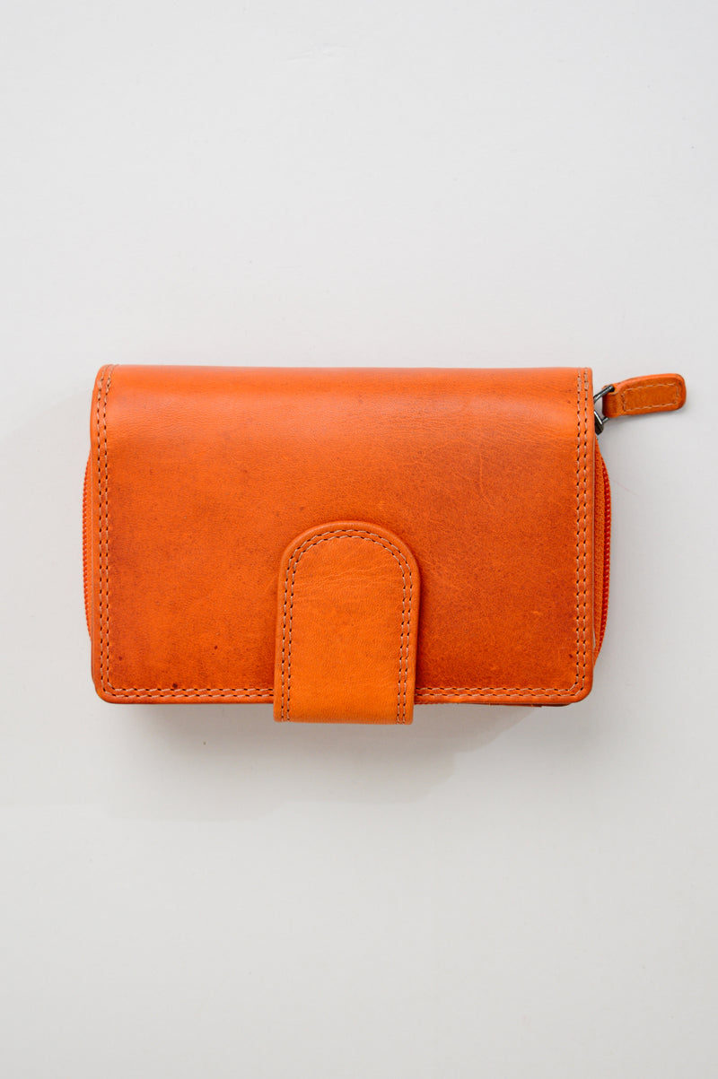Adrian Klis 5103 Ladies Wallet, Orange, Leather