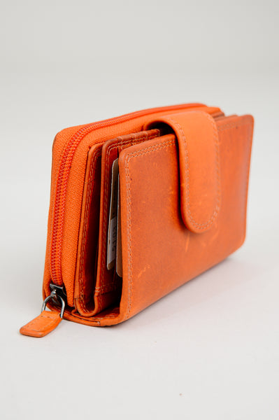 Tropical Clownfish with Coral PU Leather Wallet for Men Women with 6 Card  Holder Slim Bifold Money Clip