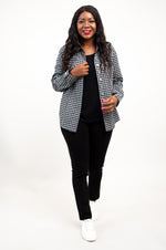 Alexis Top, Charcoal Gingham, Cotton Flannel
