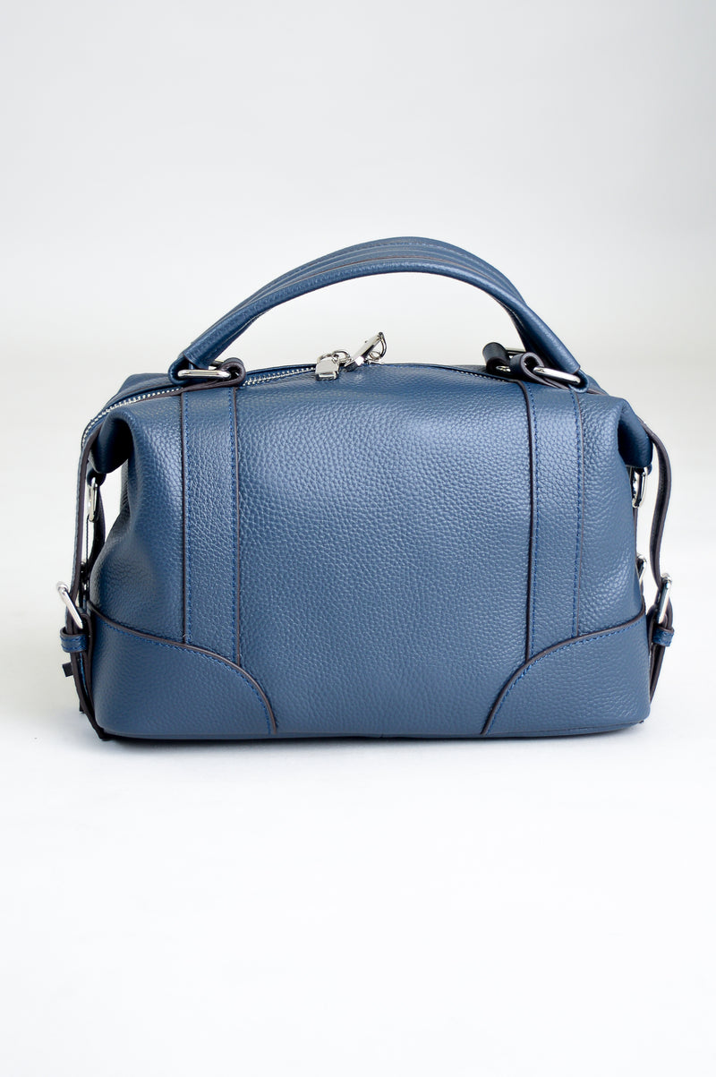Annie Handbag, Blue, Leather