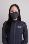 Unisex grey comfortable face mask made with natural bamboo fibers.