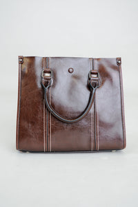 Bella Handbag, Tan, Leather