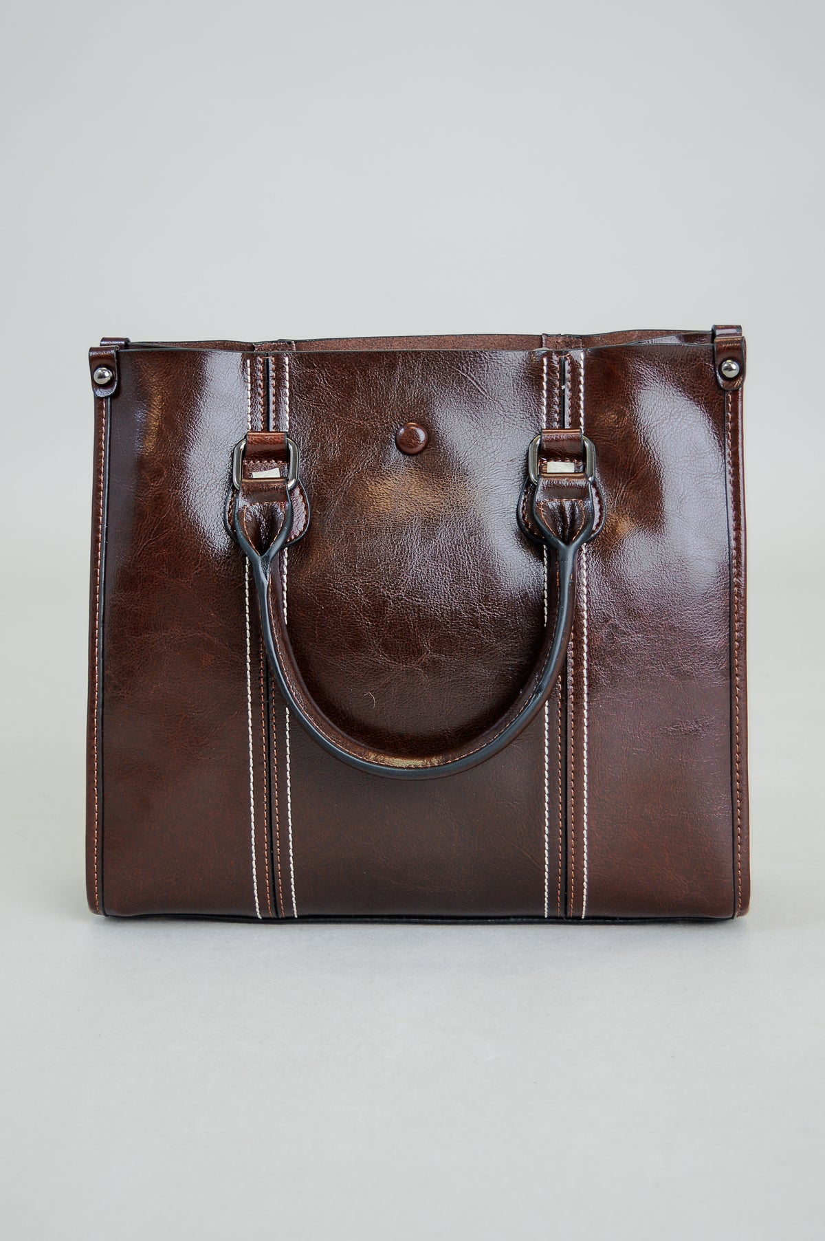 Bella Handbag, Tan, Leather