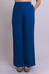 Bella Pant, Sapphire, Linen Bamboo - Blue Sky Clothing Co