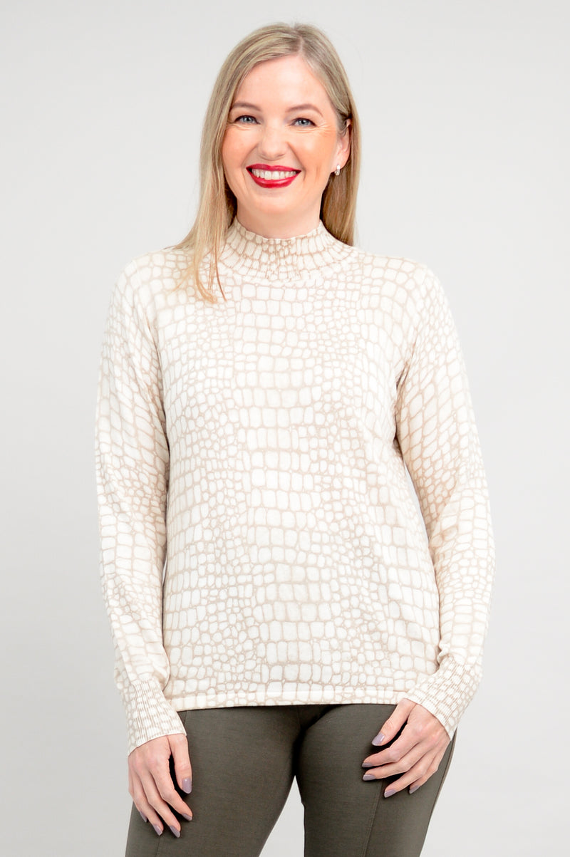 Cameron Sweater, Croco Tana, Bamboo Cotton - Final Sale