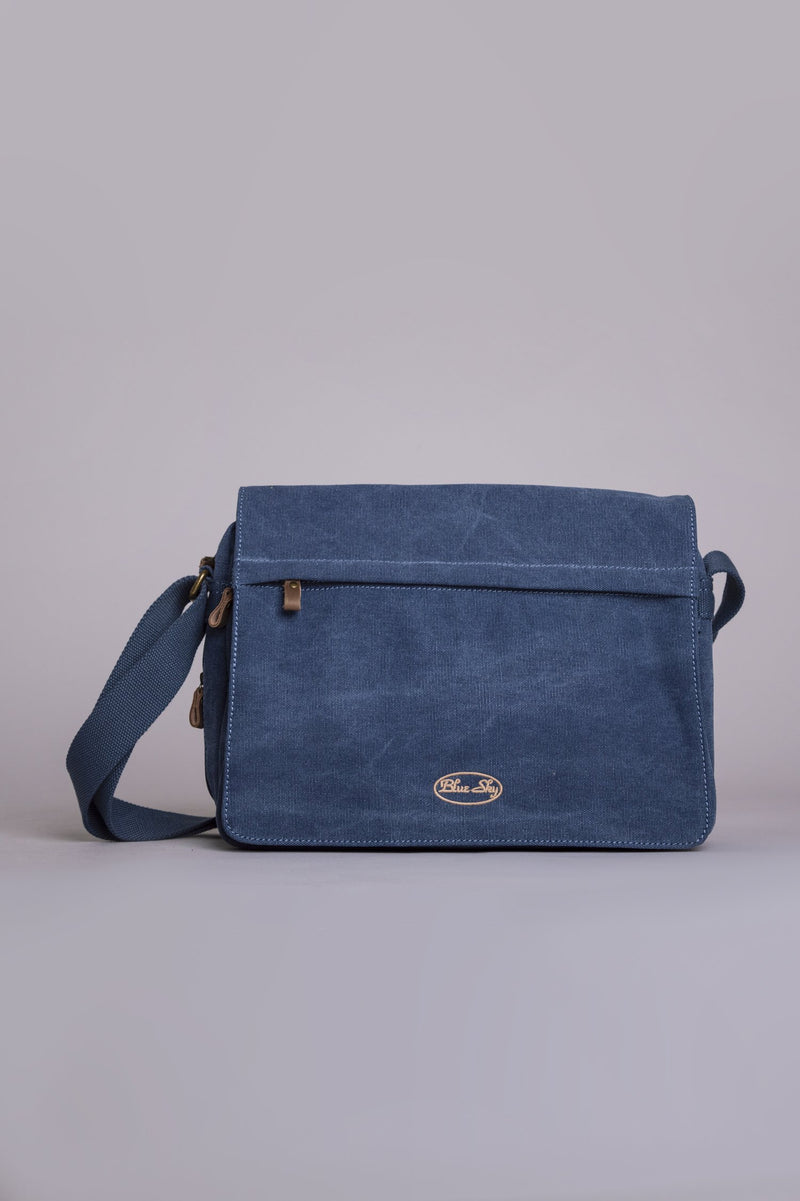 Outlook Canvas Bag, Blue - Blue Sky Clothing Co