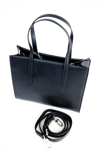 Caroline Bag, Black, Leather