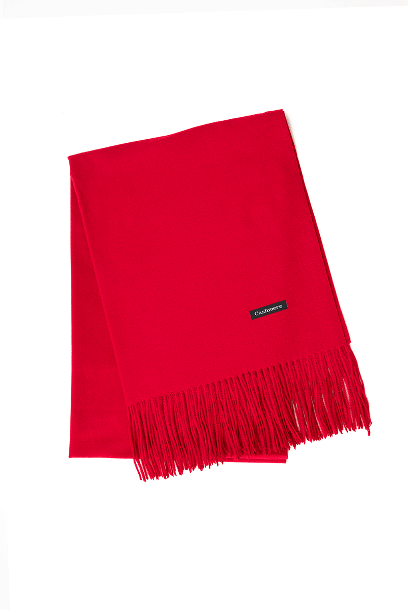 Wool Scarf, Red