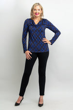 Charisse Long Sleeve Top, Blue French, Bamboo - Final Sale