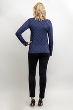 Charisse Long Sleeve Top, Blue French, Bamboo - Final Sale