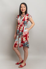 Chelsea Dress, Fuji Summer, Linen Bamboo