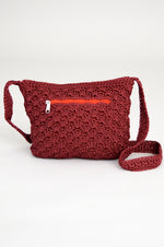 Crochet Bag, Burgundy