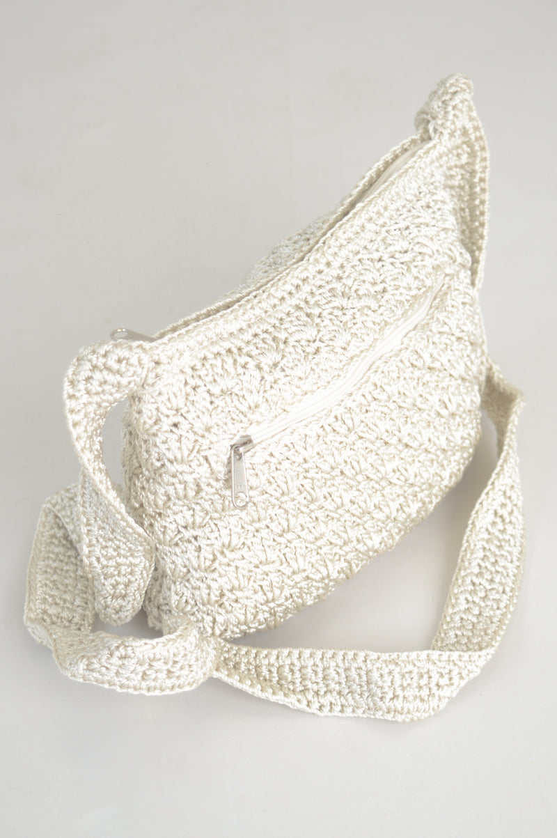 Crochet Bag, White