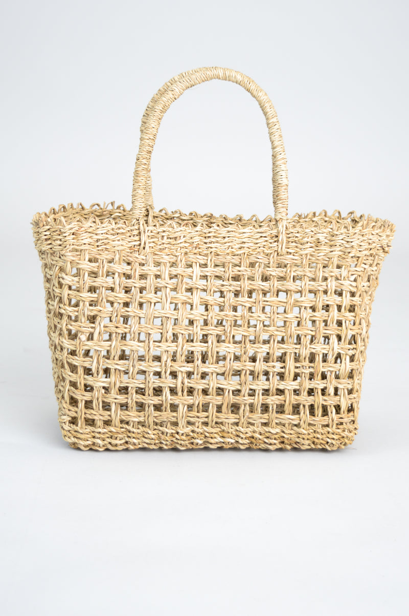 Cube Hand Woven Rattan Basket, Small