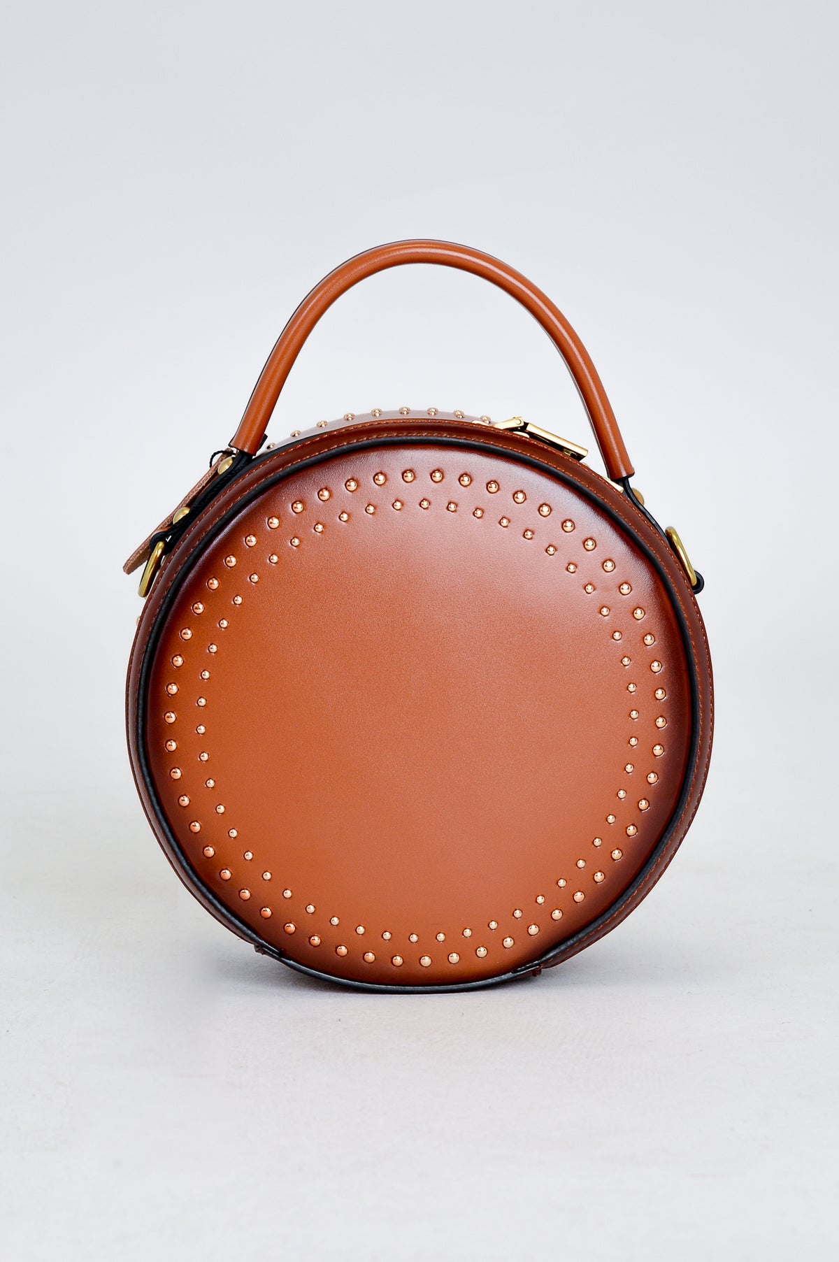 Caz Handbag, Tan, Leather