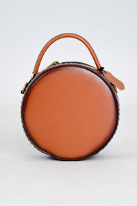 Caz Handbag, Tan, Leather