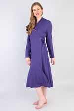 Desire Dress, Violet Stripes, Bamboo