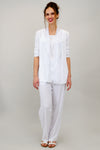 Diana Jacket, White, Linen Bamboo