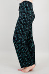Dream Pant, Teal Abstract, Bamboo