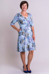 Emerson Dress, Blue Zest, Linen Bamboo - Blue Sky Clothing Co