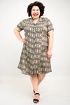 Erica Dress, Voyage, Linen Bamboo