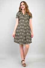 Erica Dress, Voyage, Linen Bamboo