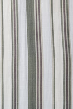Felicia Dress, Khaki Stripes, Linen Bamboo