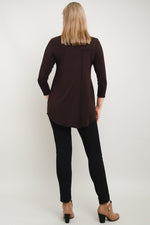 Franny Top, Coffee, Bamboo- Final Sale
