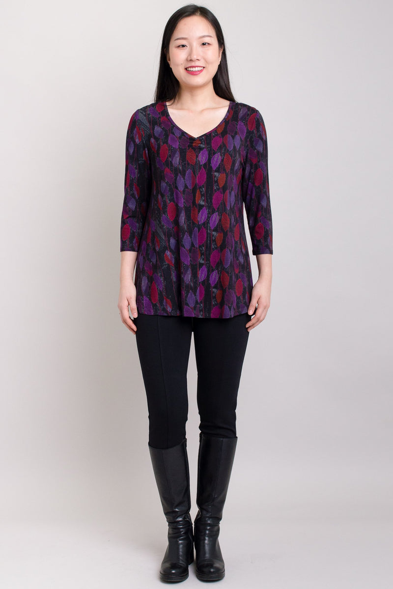 Franny Top, Orchid Leaf, Bamboo - Final Sale
