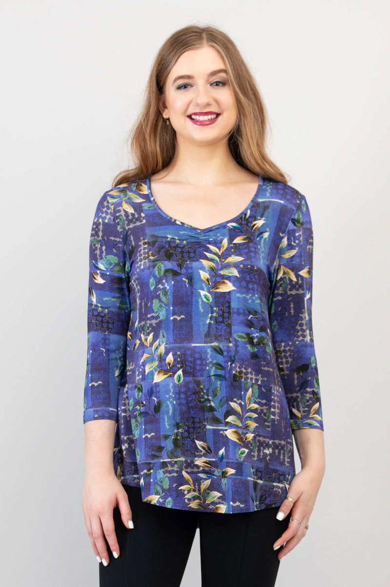 Franny Top, Winter Beauty, Bamboo - Final Sale