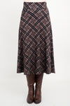 Gillian Skirt, Rich Plaid, Bamboo
