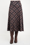 Gillian Skirt, Rich Plaid, Bamboo