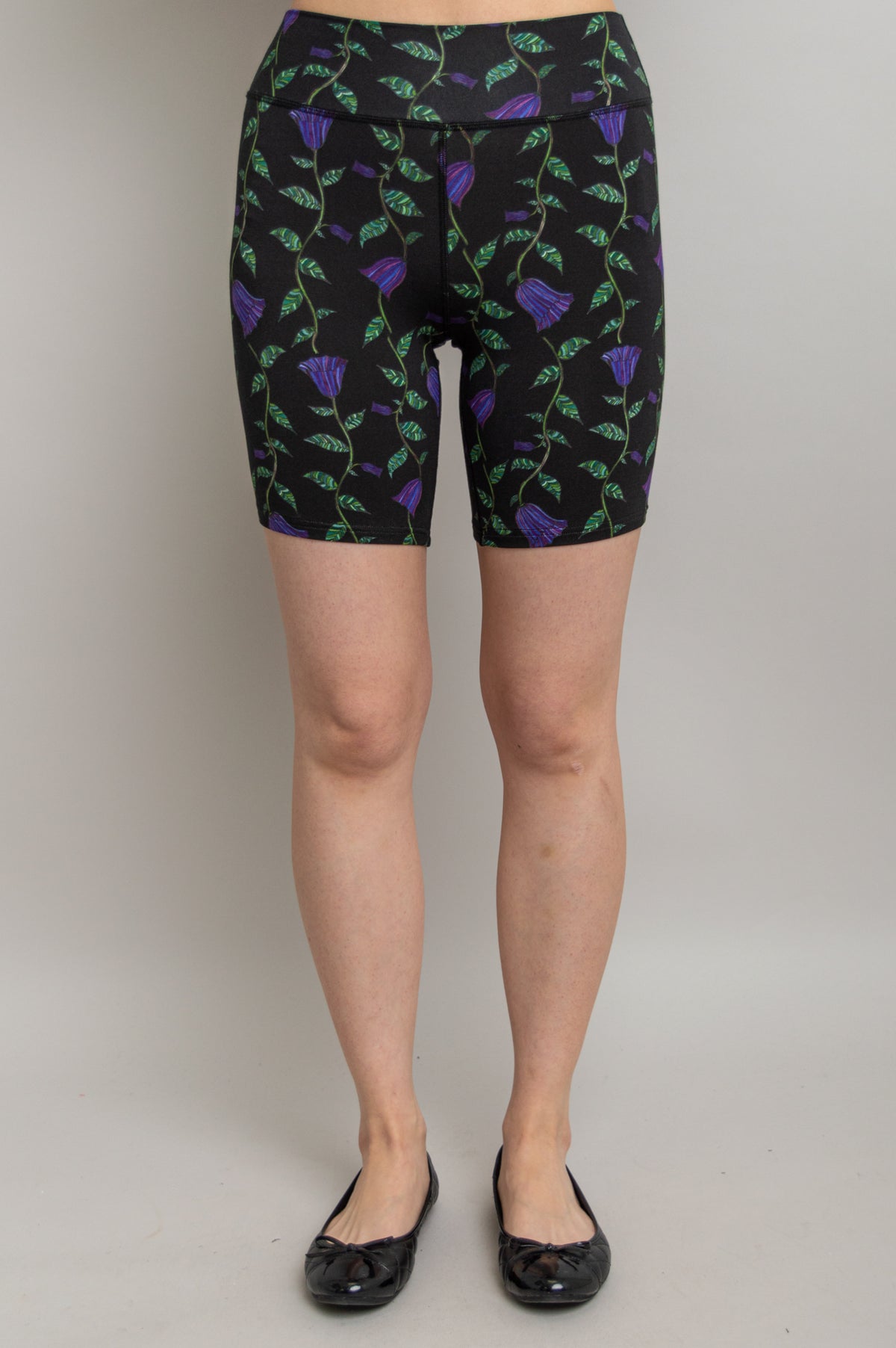 Hallie Shorts, Deco Flora, Bamboo- Final Sale