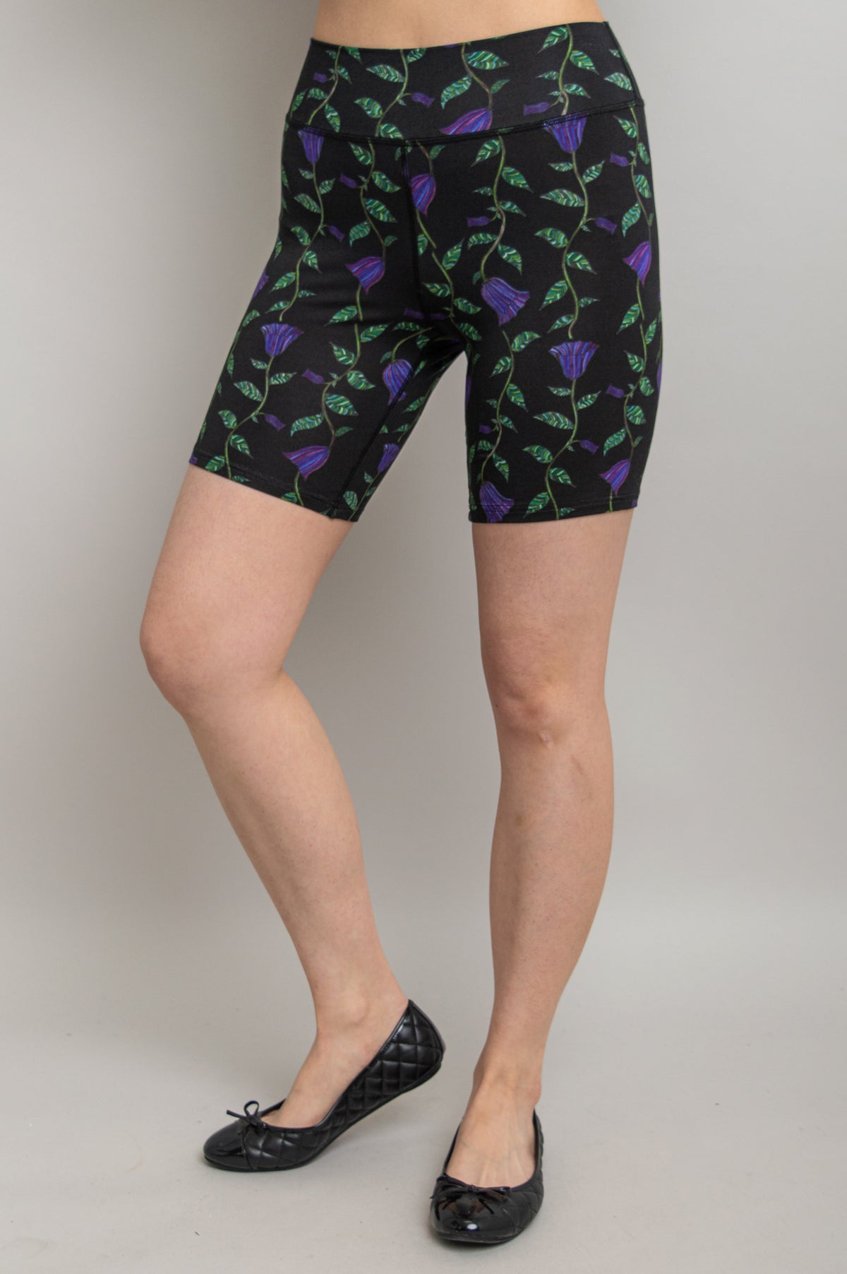 Hallie Shorts, Deco Flora, Bamboo- Final Sale