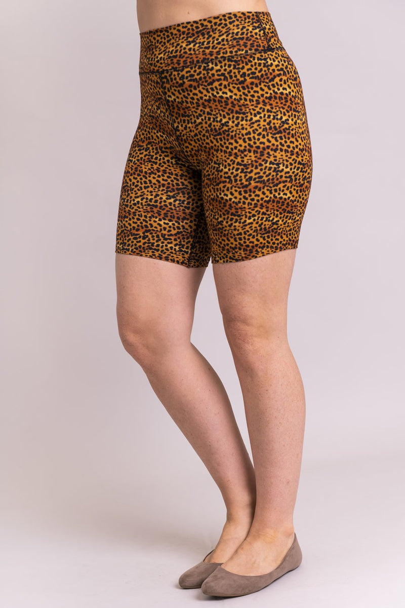 Hallie Shorts, Golden Cheetah, Bamboo