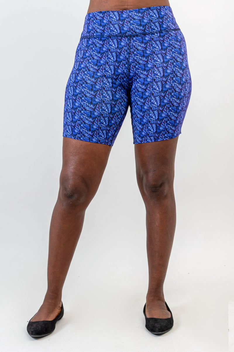 Hallie Shorts, Midnight Leaves, Bamboo