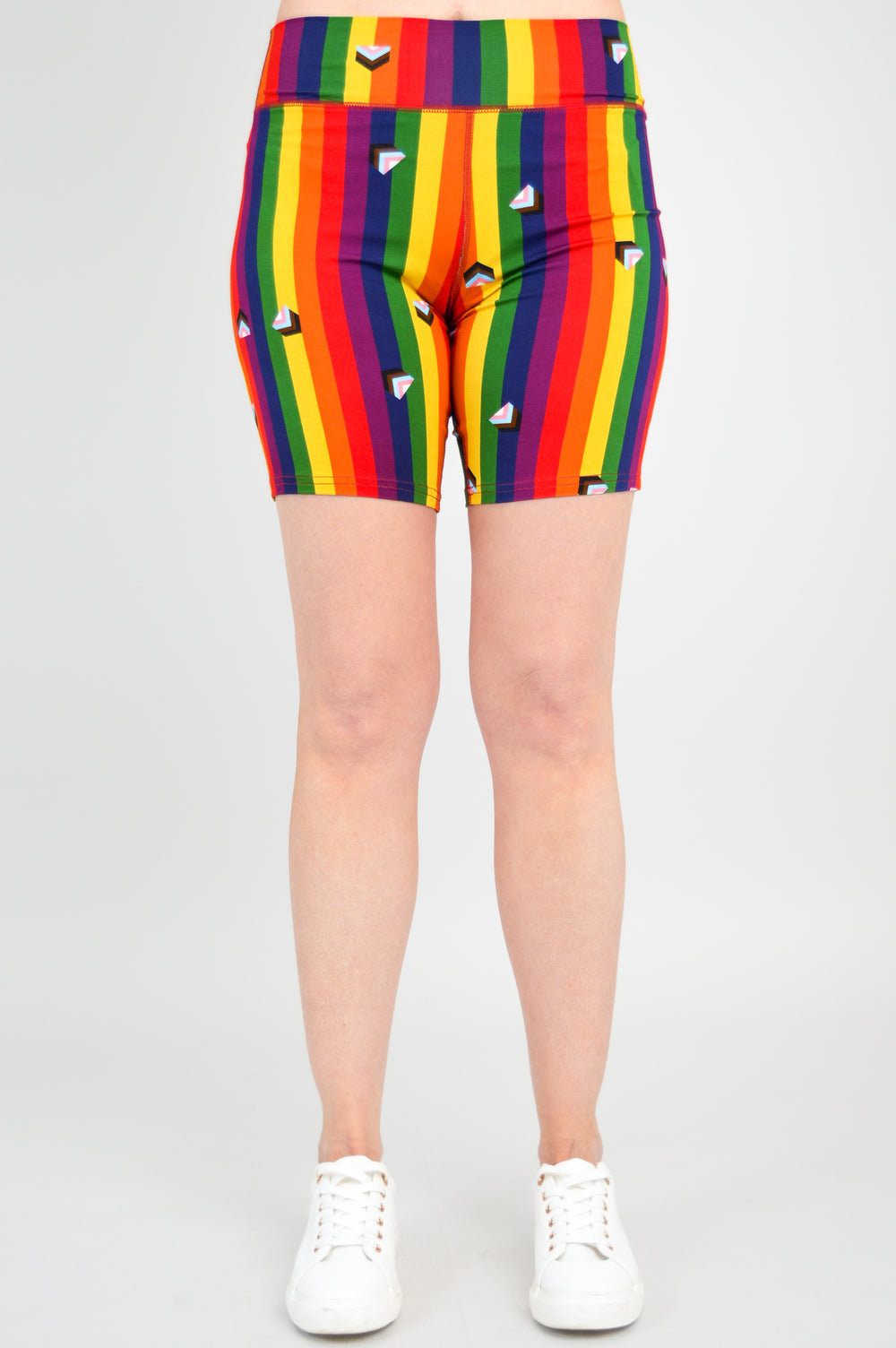 Hallie Shorts, Pride Rainbow, Bamboo - Main Image