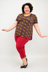 Jackie Short Slv Top, Summerland, Bamboo