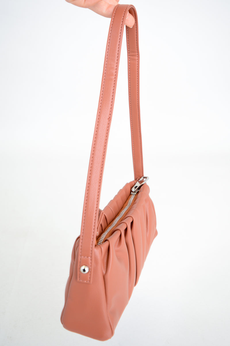 Janette Handbag, Terra Cotta, Leather