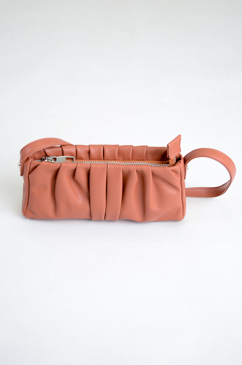 Janette Handbag, Terra Cotta, Leather