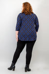 Jazz 3/4 Top, Blue French, Bamboo