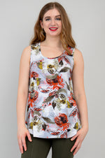 Jazz Tank, Floral Youth, Bamboo - Final Sale
