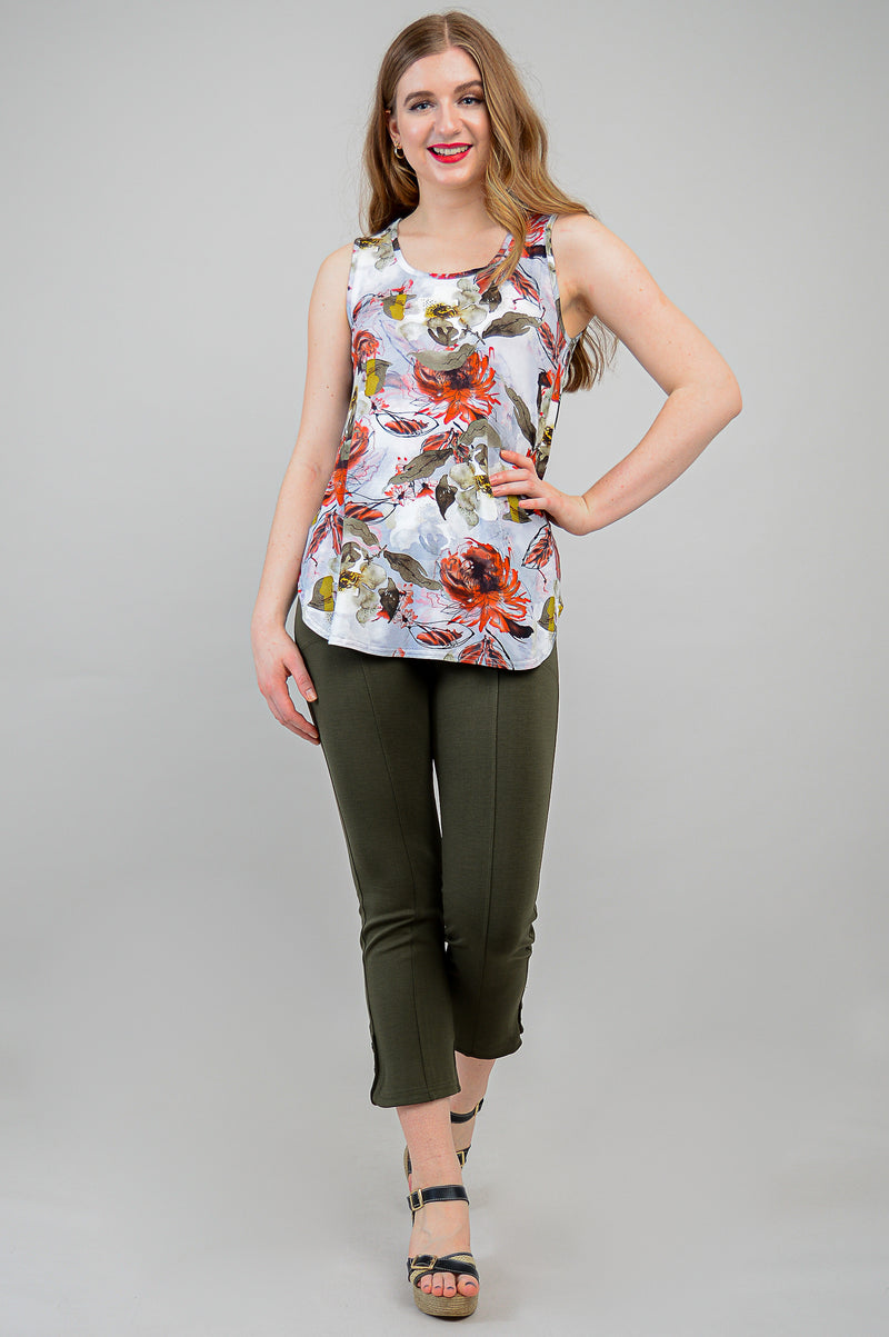 Jazz Tank, Floral Youth, Bamboo