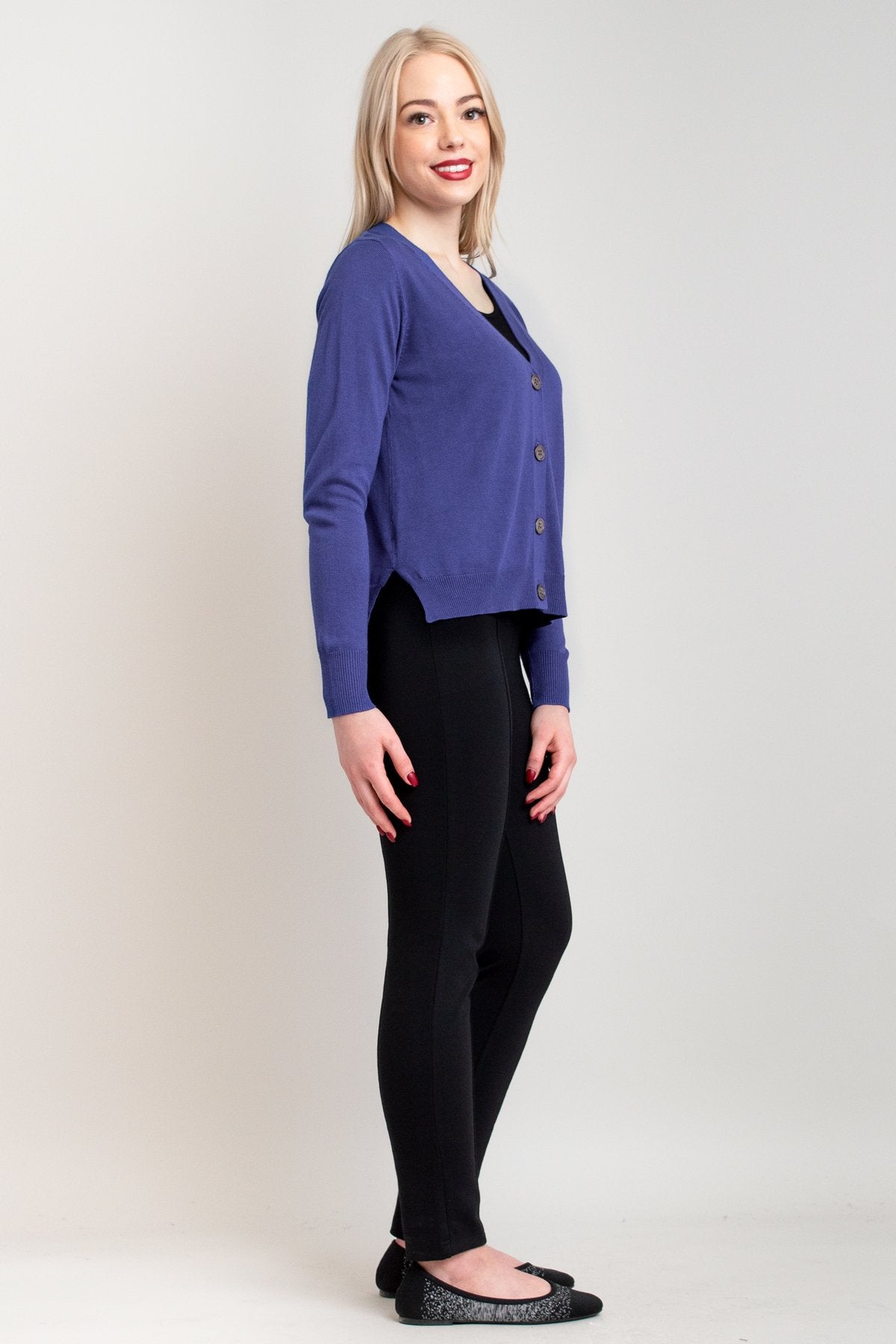 Jessica Sweater Deep Blue Bamboo Cotton LARGE