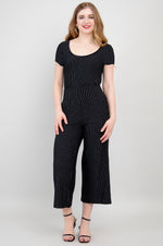 Julie Jumpsuit, BW Pin Stripe, Bamboo