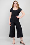 Julie Jumpsuit, BW Pin Stripe, Bamboo