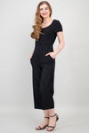 Julie Jumpsuit, BW Pin Stripe, Bamboo