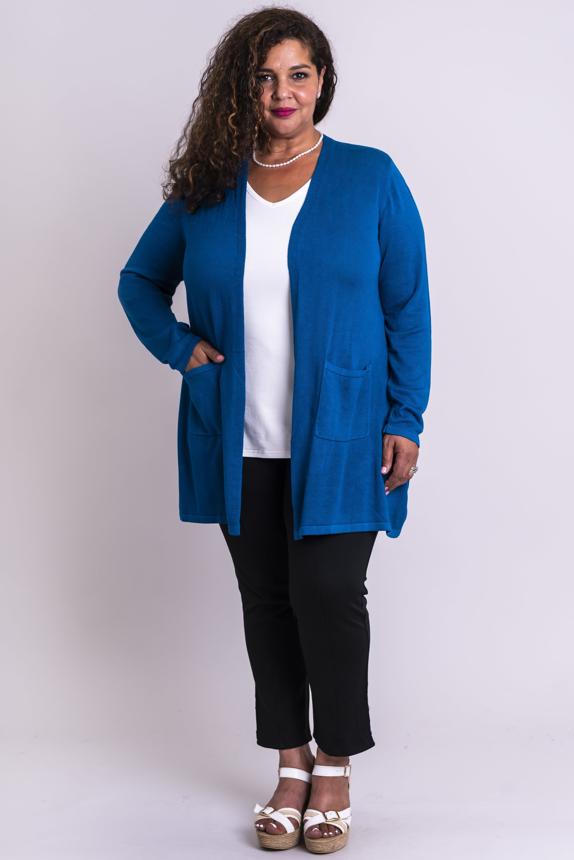 Justine Sweater, Mykonos, Bamboo/Cotton – Blue Sky Clothing Co Ltd