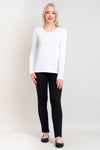 Kalia Sweater, White, Bamboo Cotton- Final Sale