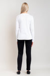 Kalia Sweater, White, Bamboo Cotton- Final Sale